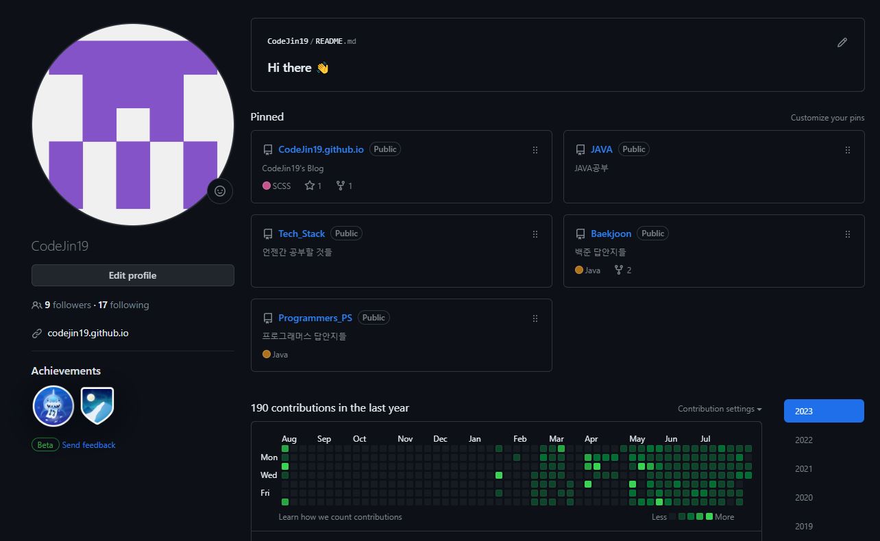 GithubProfilePageCreated